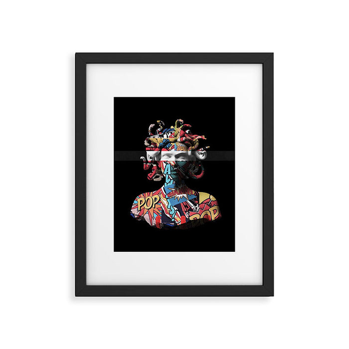 Medusa pop art Framed Art Print Gallery Image 1
