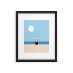 Minimalist Beach Sun Horizon Framed Art Print Gallery Image 6