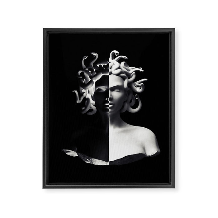 Positive-negative Medusa Framed Canvas Print Gallery Image 1