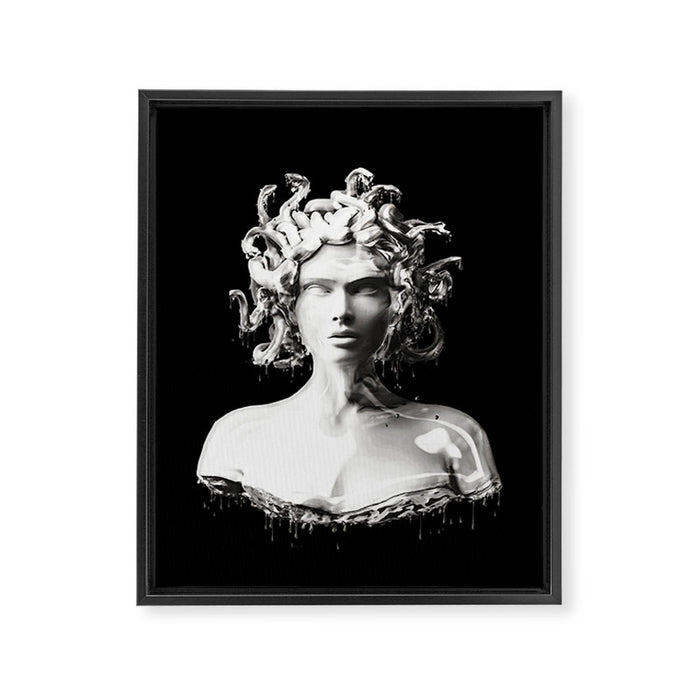 Silver Medusa Framed Canvas Print Gallery Image 1