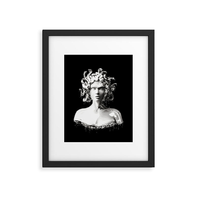 Silver Medusa Framed Art Print Gallery Image 5