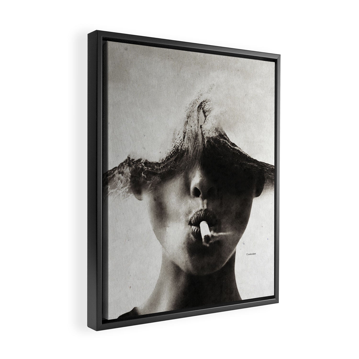 The sound of waves ... Framed Canvas Print Gallery Image 2