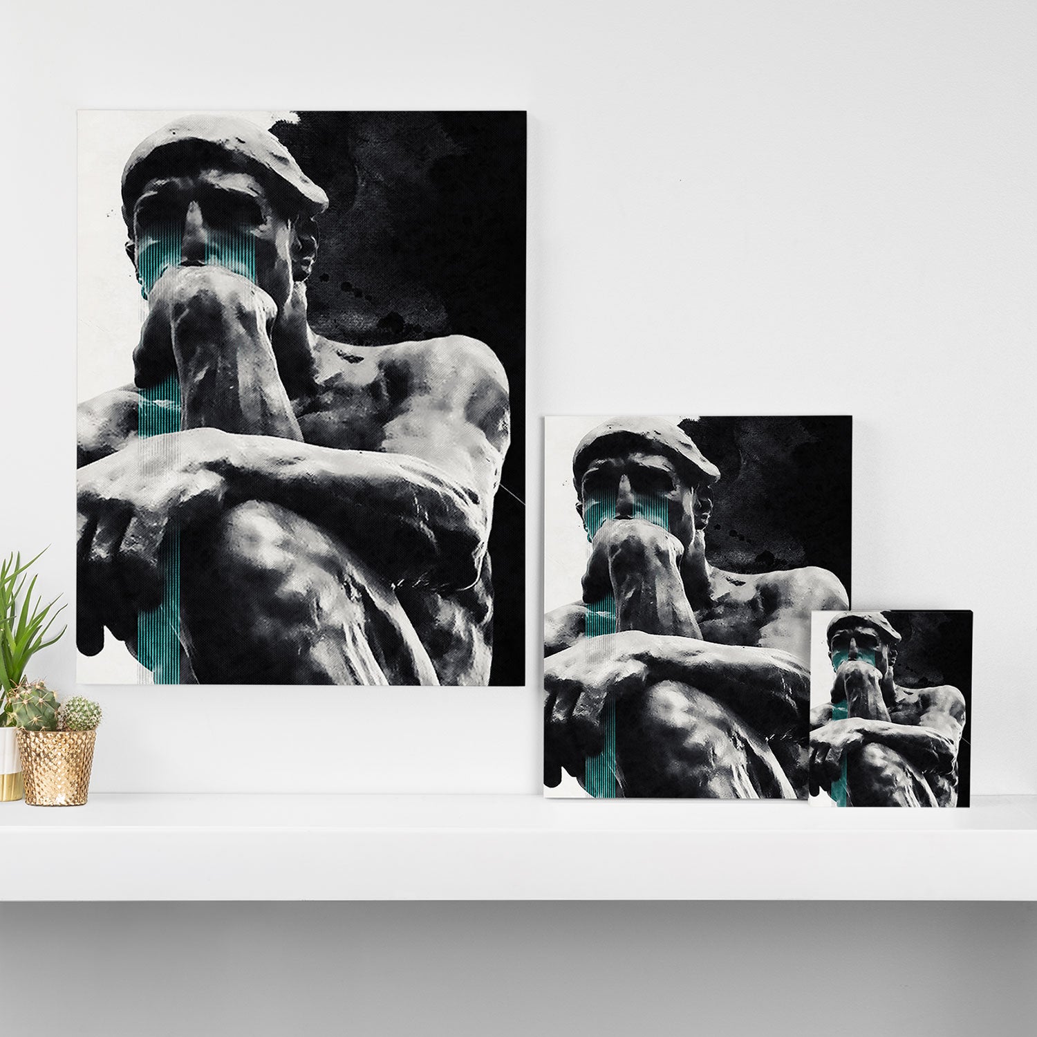 The Thinker Canvas Print Gallery Image 3
