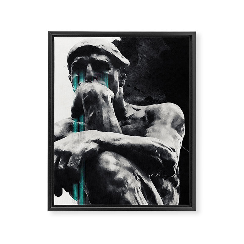 The Thinker Framed Canvas Print Gallery Image 6