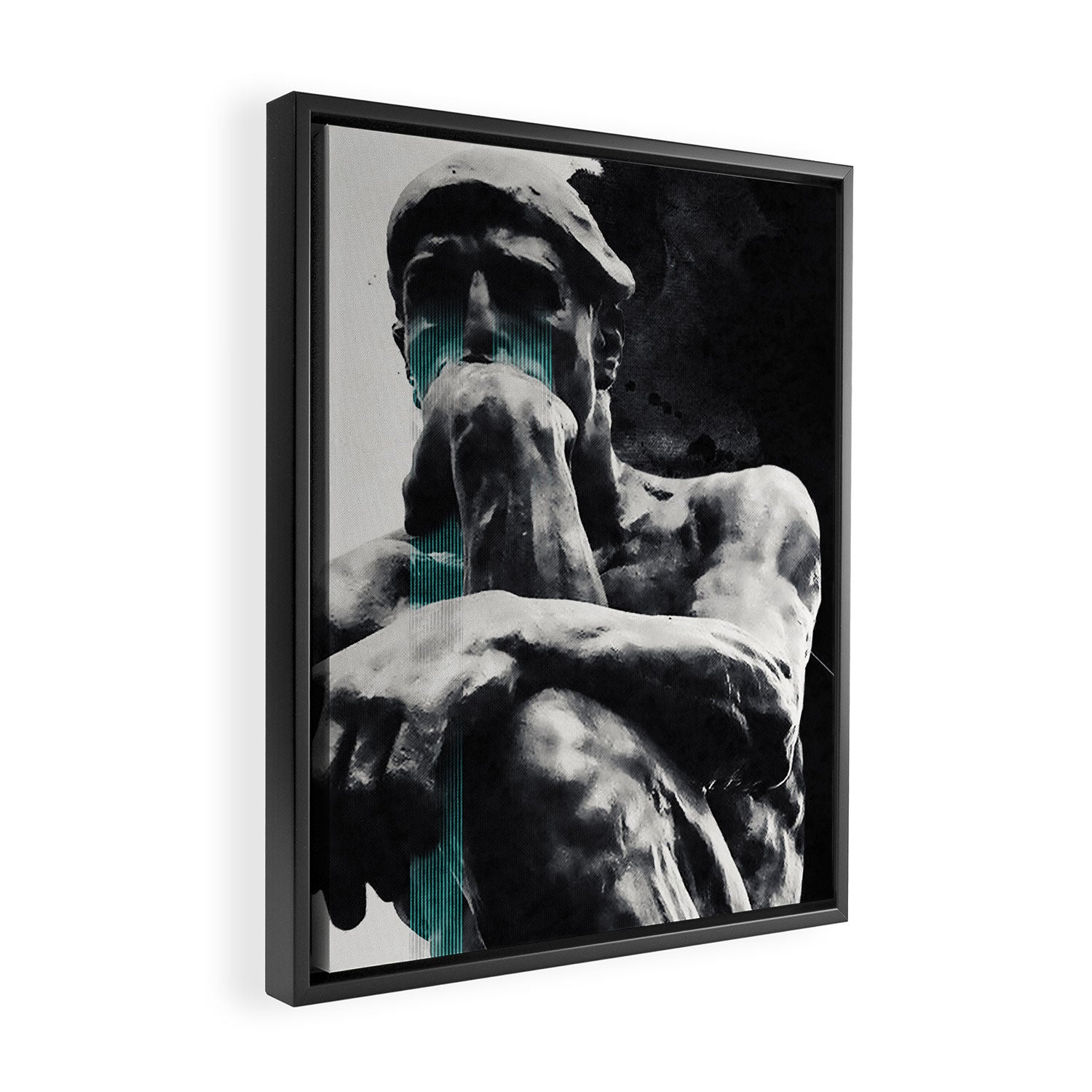 The Thinker Framed Canvas Print Gallery Image 2