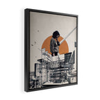 Under construction ... Framed Canvas Print Gallery Image 2