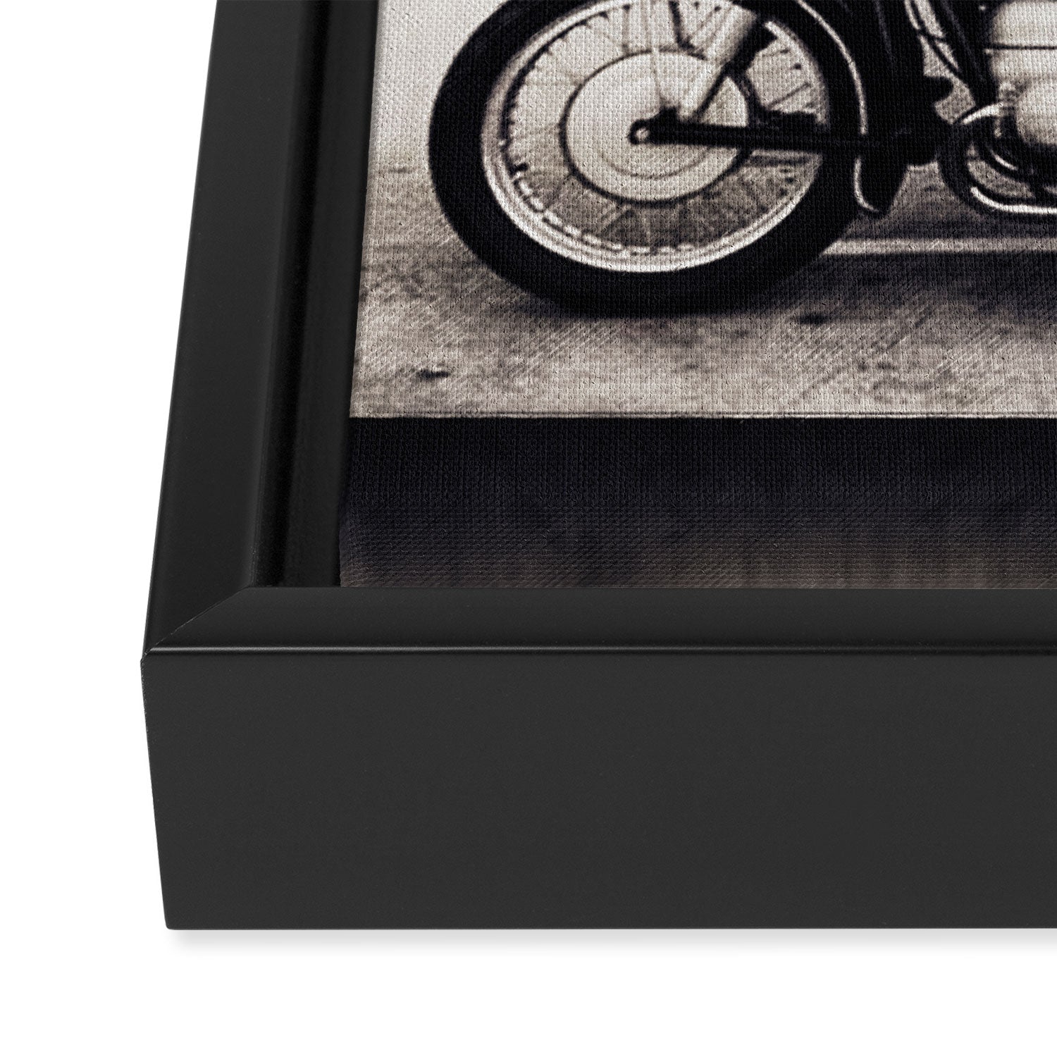 Vintage cafe racer Framed Canvas Print Gallery Image 3