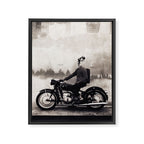 Vintage cafe racer Framed Canvas Print Gallery Image 6