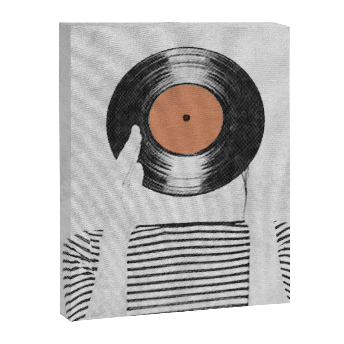 Vinyl record head ... Canvas Print Gallery Image 6