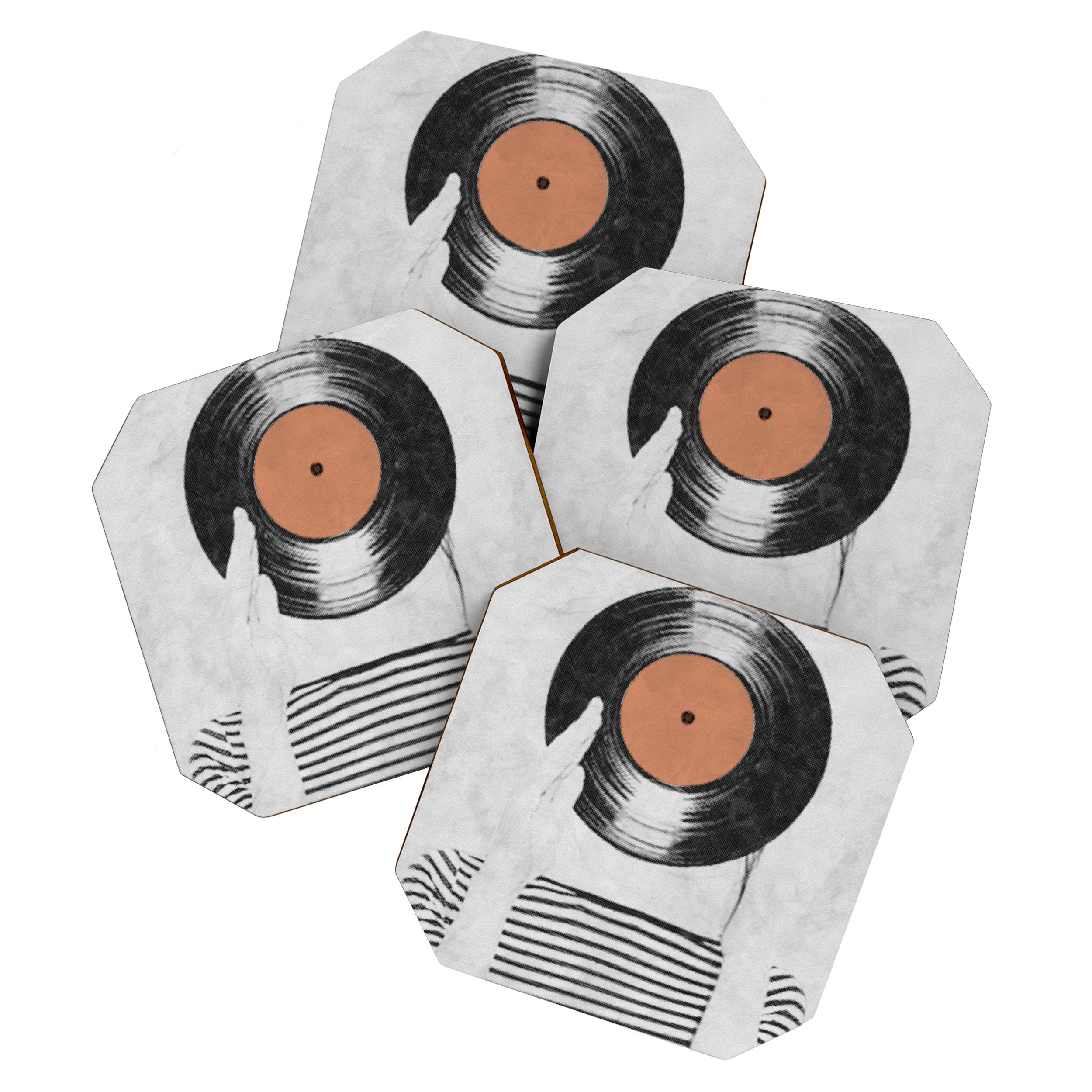 Vinyl record head ... Coaster Gallery Image 1