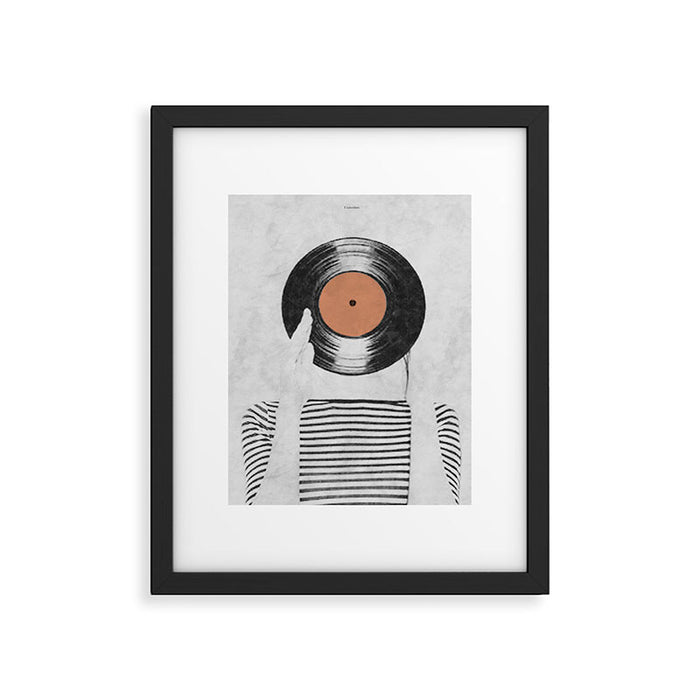 Vinyl record head ... Framed Art Print Gallery Image 1