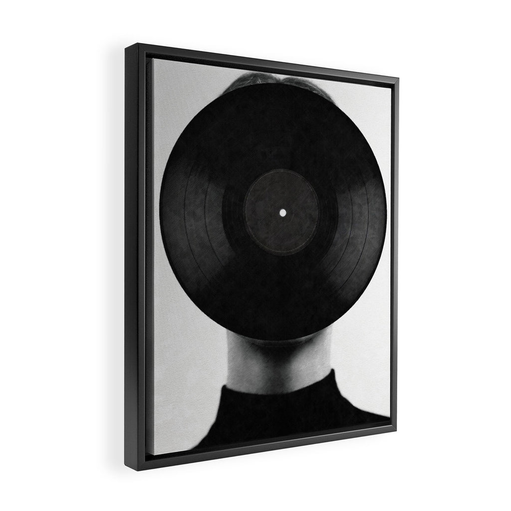 Vinyl record Framed Canvas Print Gallery Image 2