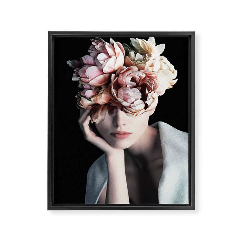 Wearing flowers Framed Canvas Print Gallery Image 6