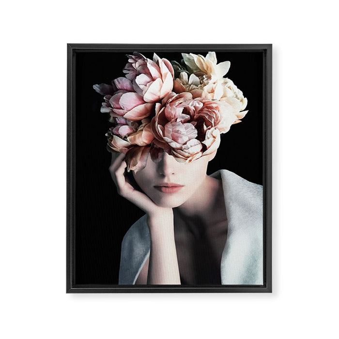 Wearing flowers Framed Canvas Print Gallery Image 1