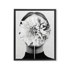 White flower ... Framed Canvas Print Gallery Image 6