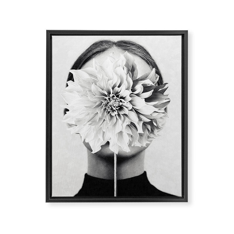White flower ... Framed Canvas Print Gallery Image 6