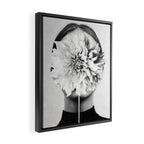 White flower ... Framed Canvas Print Gallery Image 2