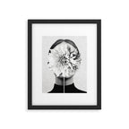 White flower ... Framed Art Print Gallery Image 4