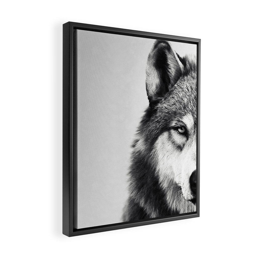 Wolf Framed Canvas Print Gallery Image 2