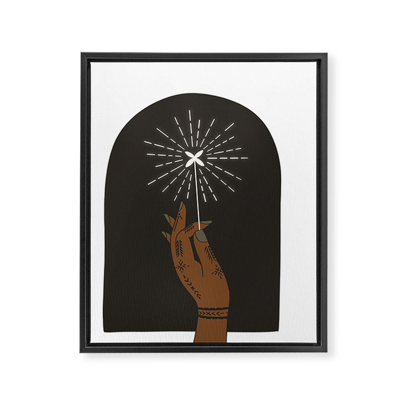 New Year Sparkler Framed Canvas Print Gallery Image 8