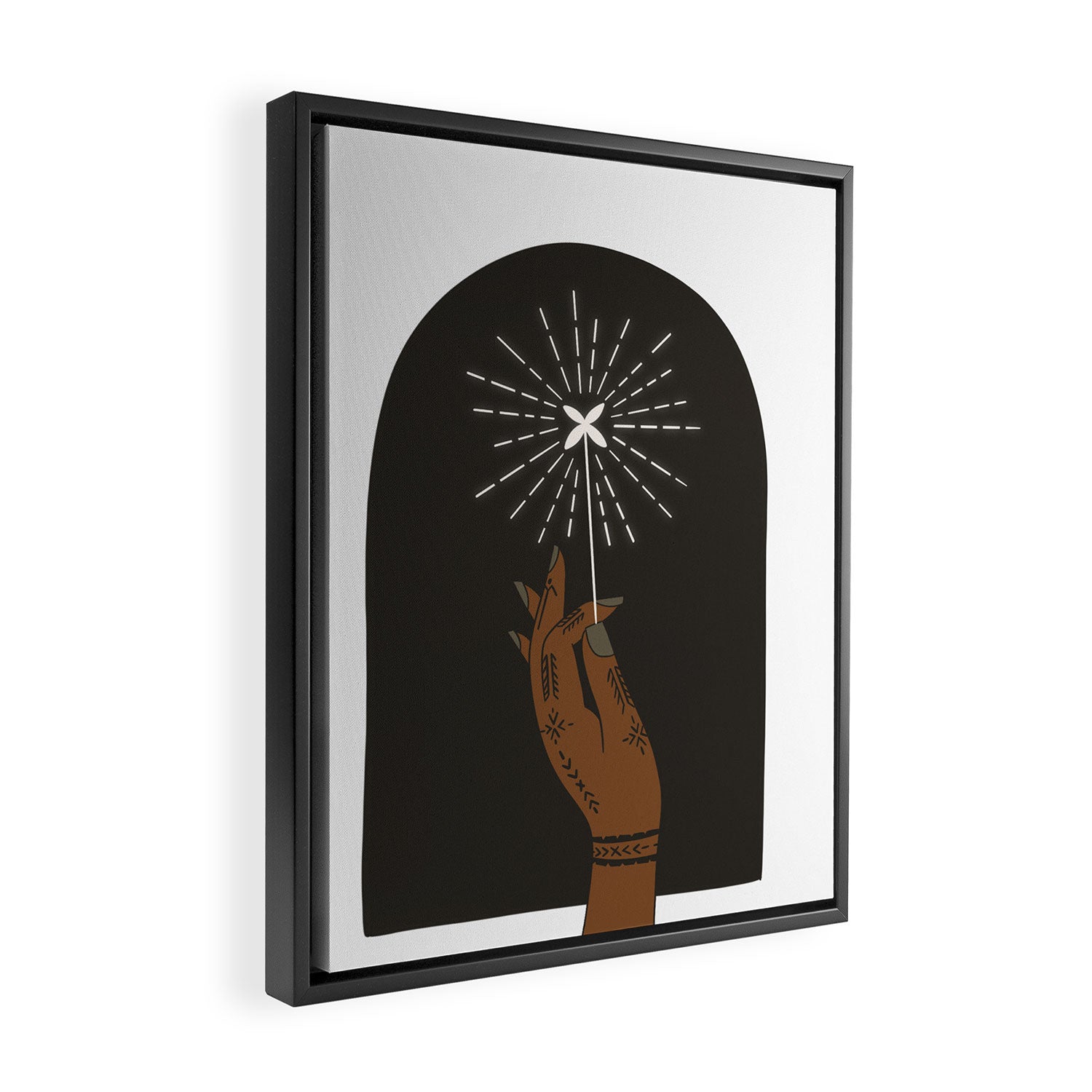 New Year Sparkler Framed Canvas Print Gallery Image 2