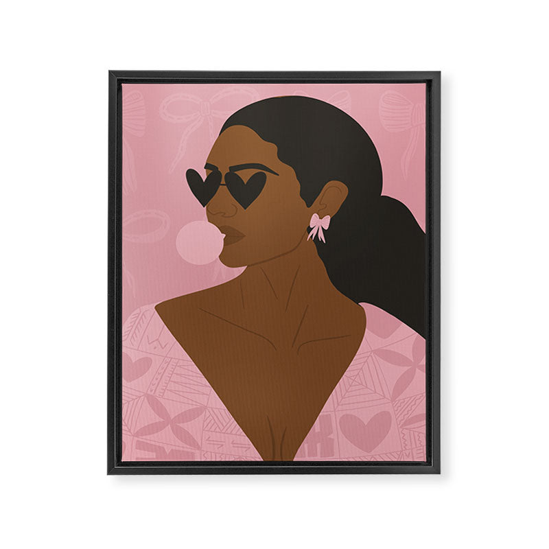 Power in Pink Framed Canvas Print Gallery Image 8