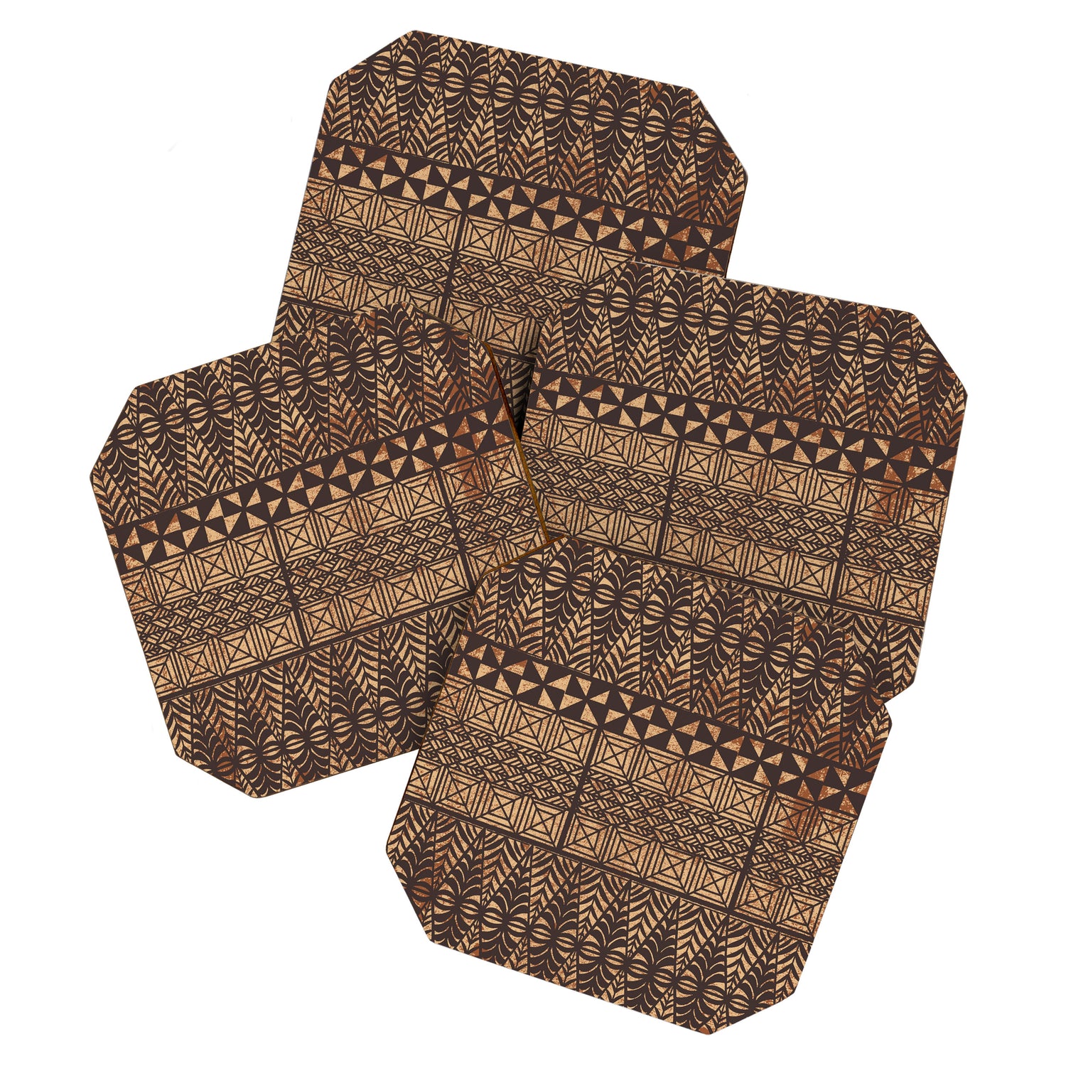 UrbanNesian Tongan Ngatu Coaster Gallery Image 1