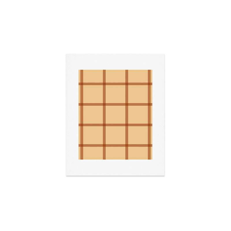autumn fall plaid tartan pattern Art Print Gallery Image 1