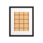 autumn fall plaid tartan pattern Framed Art Print Gallery Image 6