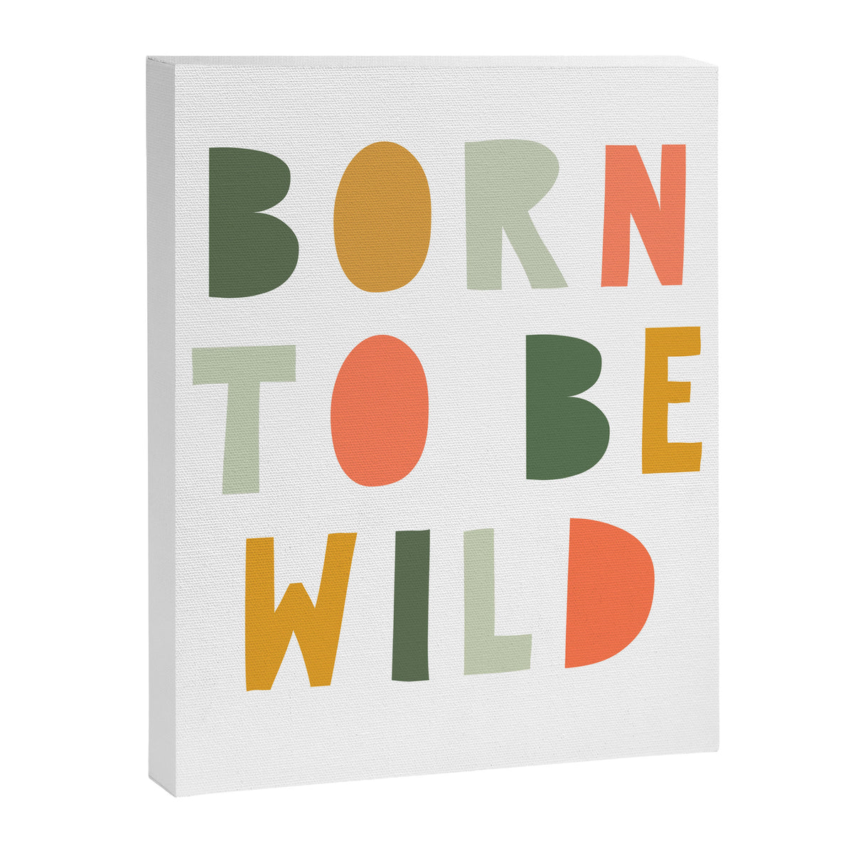 Born To Be Wild, Be Kind, Modern Abstract Print, Boho Decor, Nursery Decor  Canvas Print Gallery Image 8