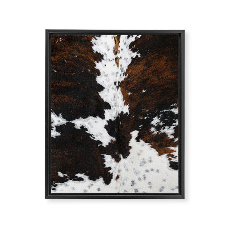 Brown Cowhide, Farmhouse decor Framed Canvas Print Gallery Image 8