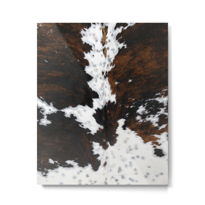 Brown Cowhide, Farmhouse decor Metal Print Gallery Image 1