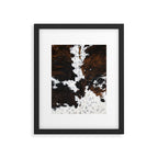Brown Cowhide, Farmhouse decor Framed Art Print Gallery Image 6