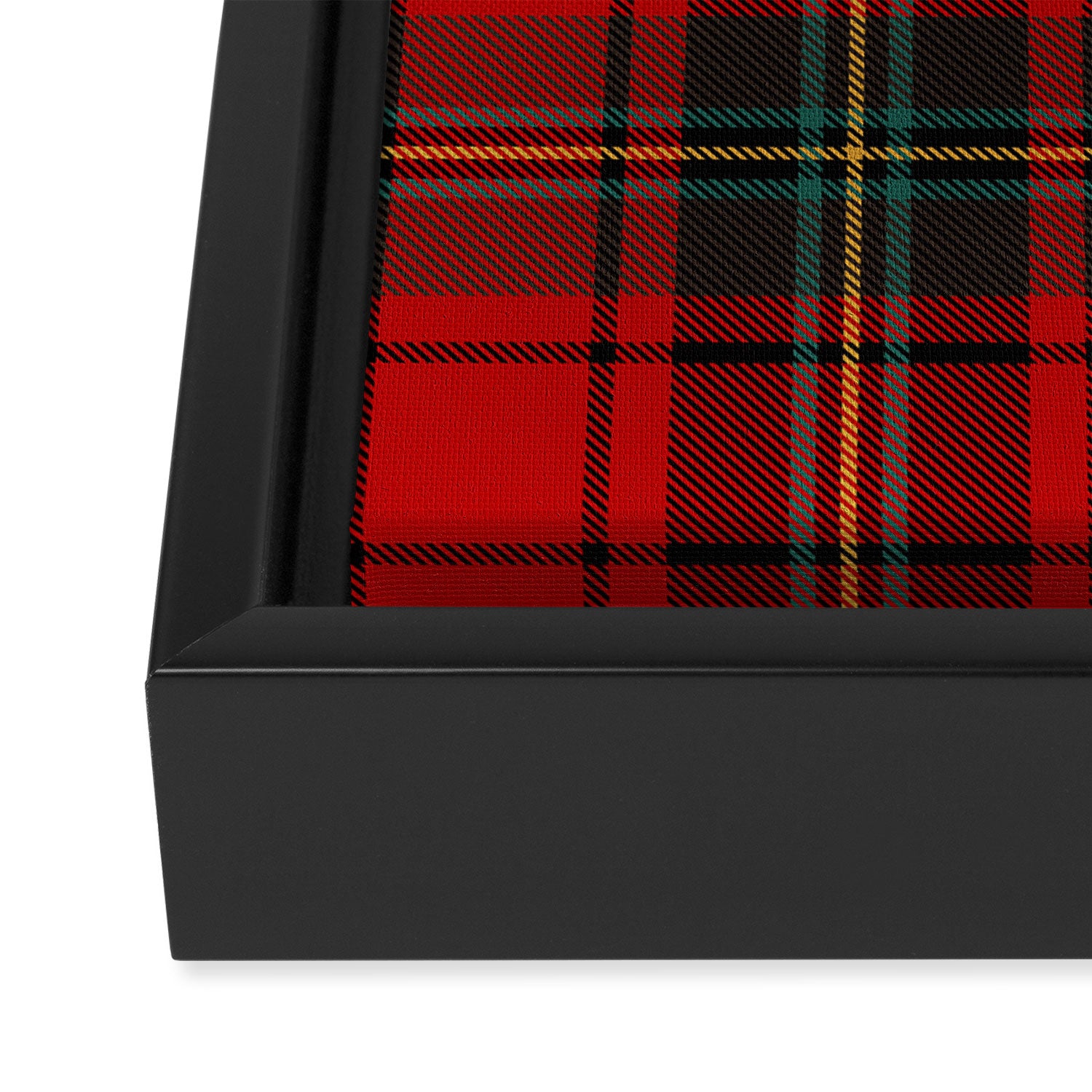 Christmas Plaid Tartan Pattern Framed Canvas Print Gallery Image 3