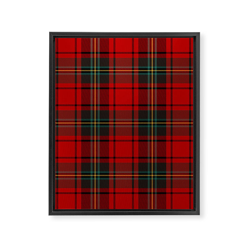 Christmas Plaid Tartan Pattern Framed Canvas Print Gallery Image 8