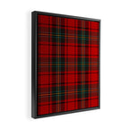 Christmas Plaid Tartan Pattern Framed Canvas Print Gallery Image 2