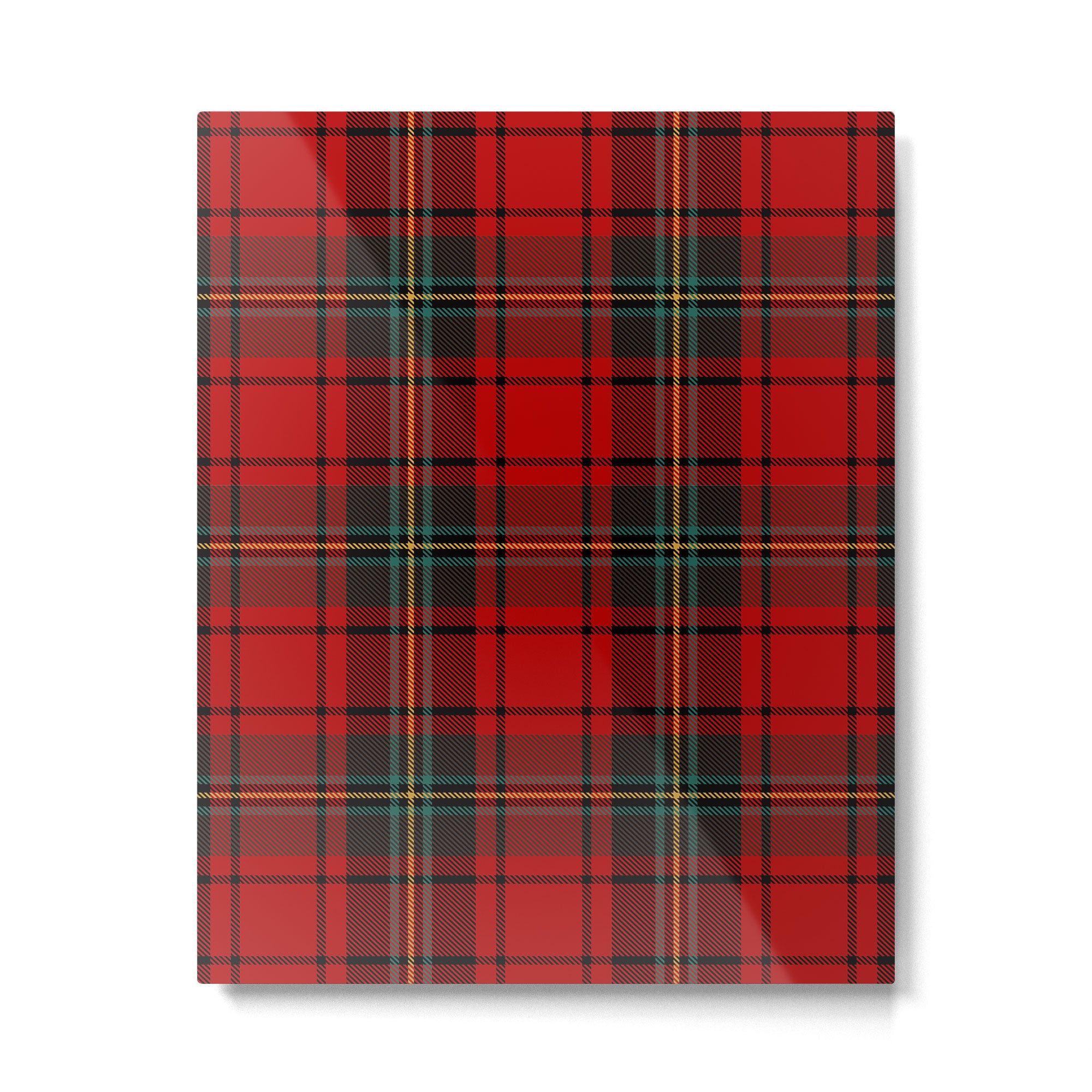 Christmas Plaid Tartan Pattern Metal Print Gallery Image 6