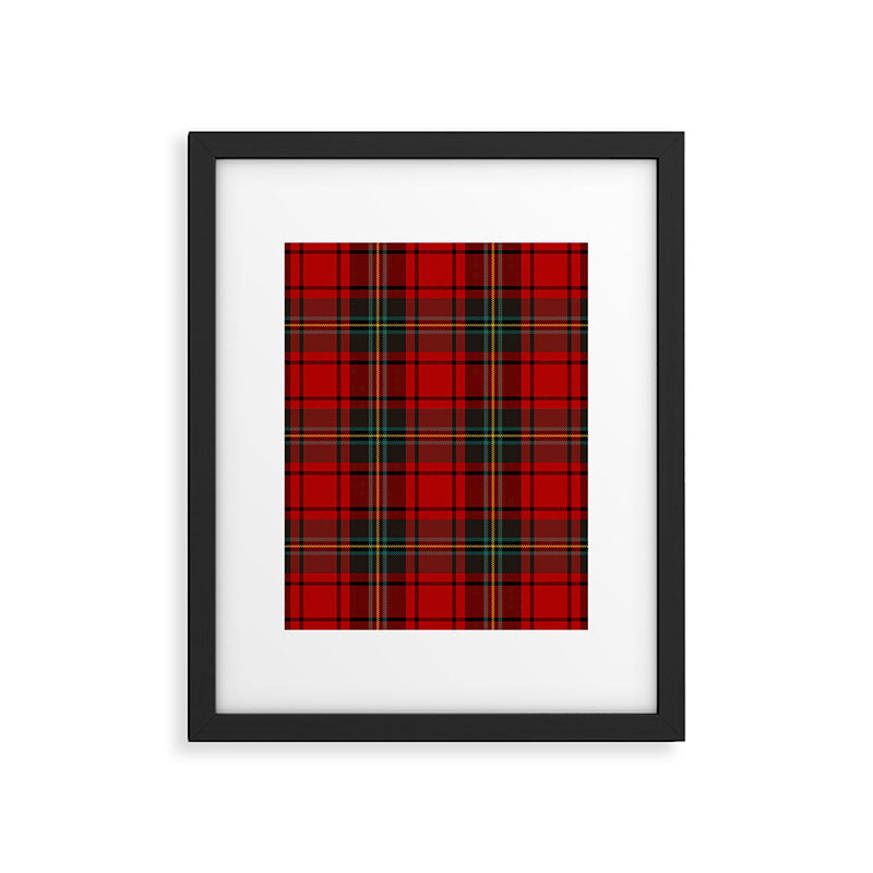 Christmas Plaid Tartan Pattern Framed Art Print Gallery Image 6
