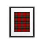  Christmas Tartan Plaid Framed Art Print Gallery Image 6