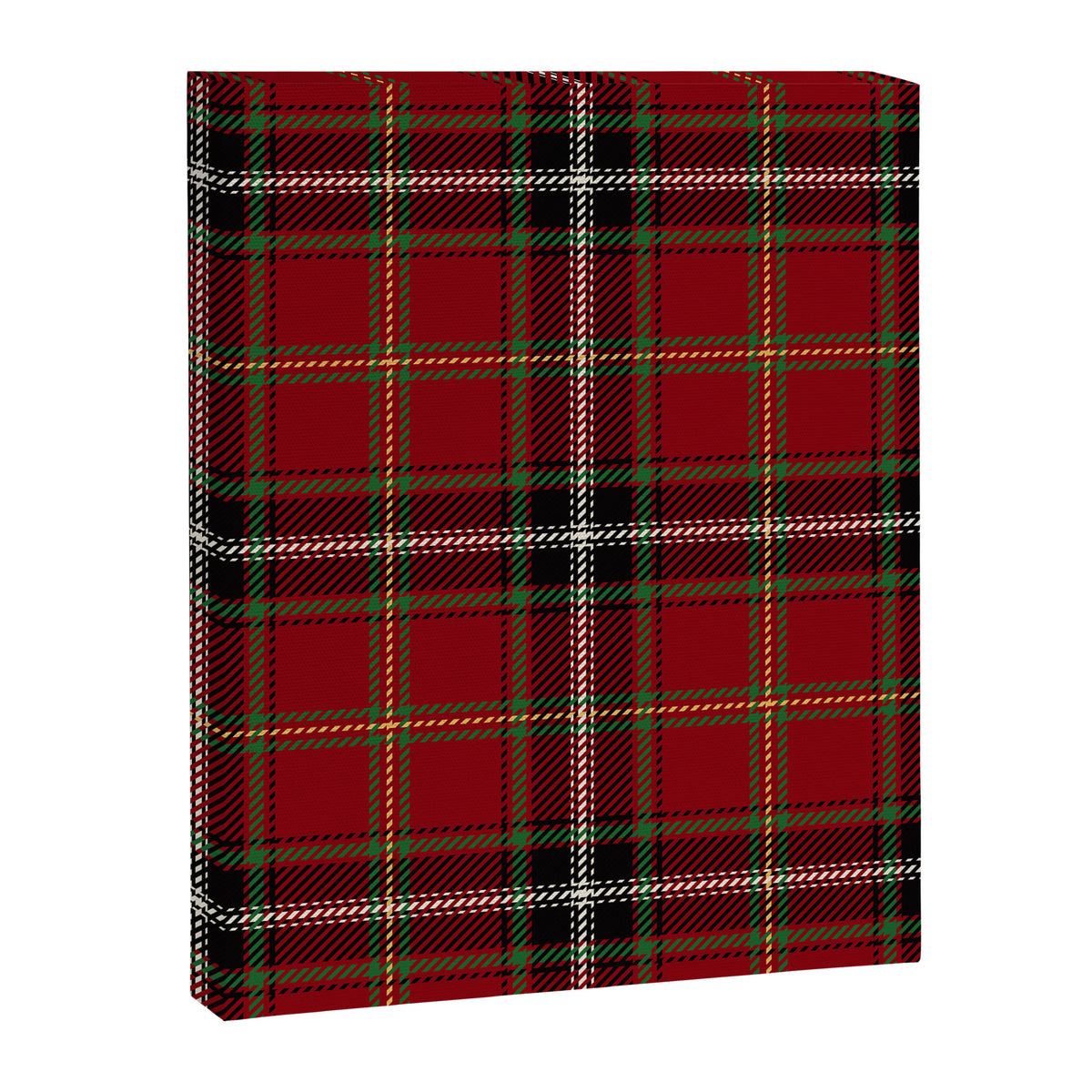 Classic Christmas Red Tartan Plaid Canvas Print Gallery Image 8