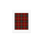 Classic Christmas Red Tartan Plaid Art Print Gallery Image 1