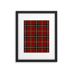 Classic Christmas Red Tartan Plaid Framed Art Print Gallery Image 6
