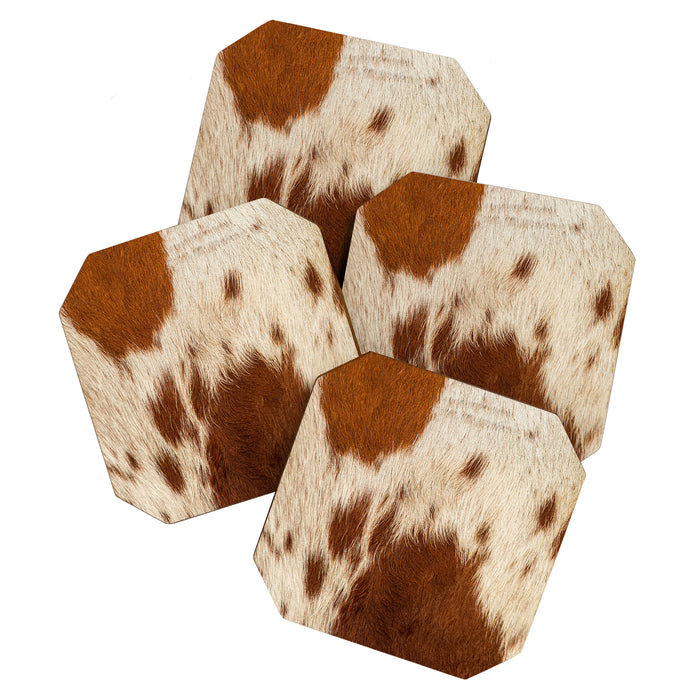 Cowhide Farmhouse Decor Coaster Gallery Image 1
