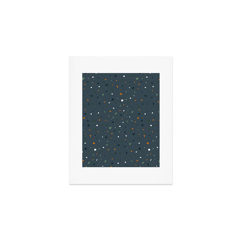 Dark Terazzo Art Print Gallery Image 1