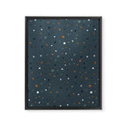 Dark Terazzo Framed Canvas Print Gallery Image 8