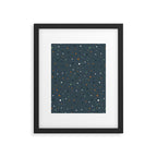 Dark Terazzo Framed Art Print Gallery Image 6