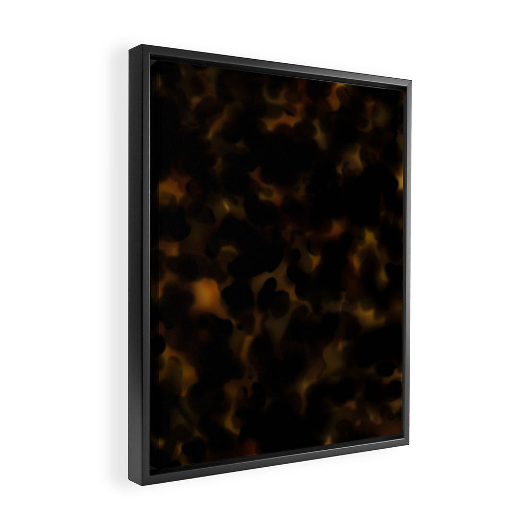 Dark Tortoiseshell  Framed Canvas Print Gallery Image 2