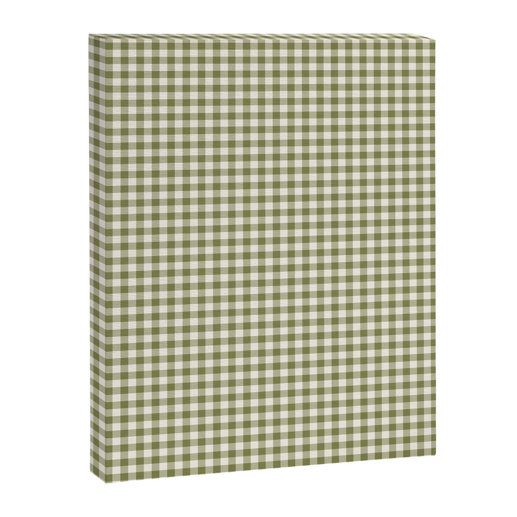 Farmhouse Style Gingham Check Canvas Print Gallery Image 8