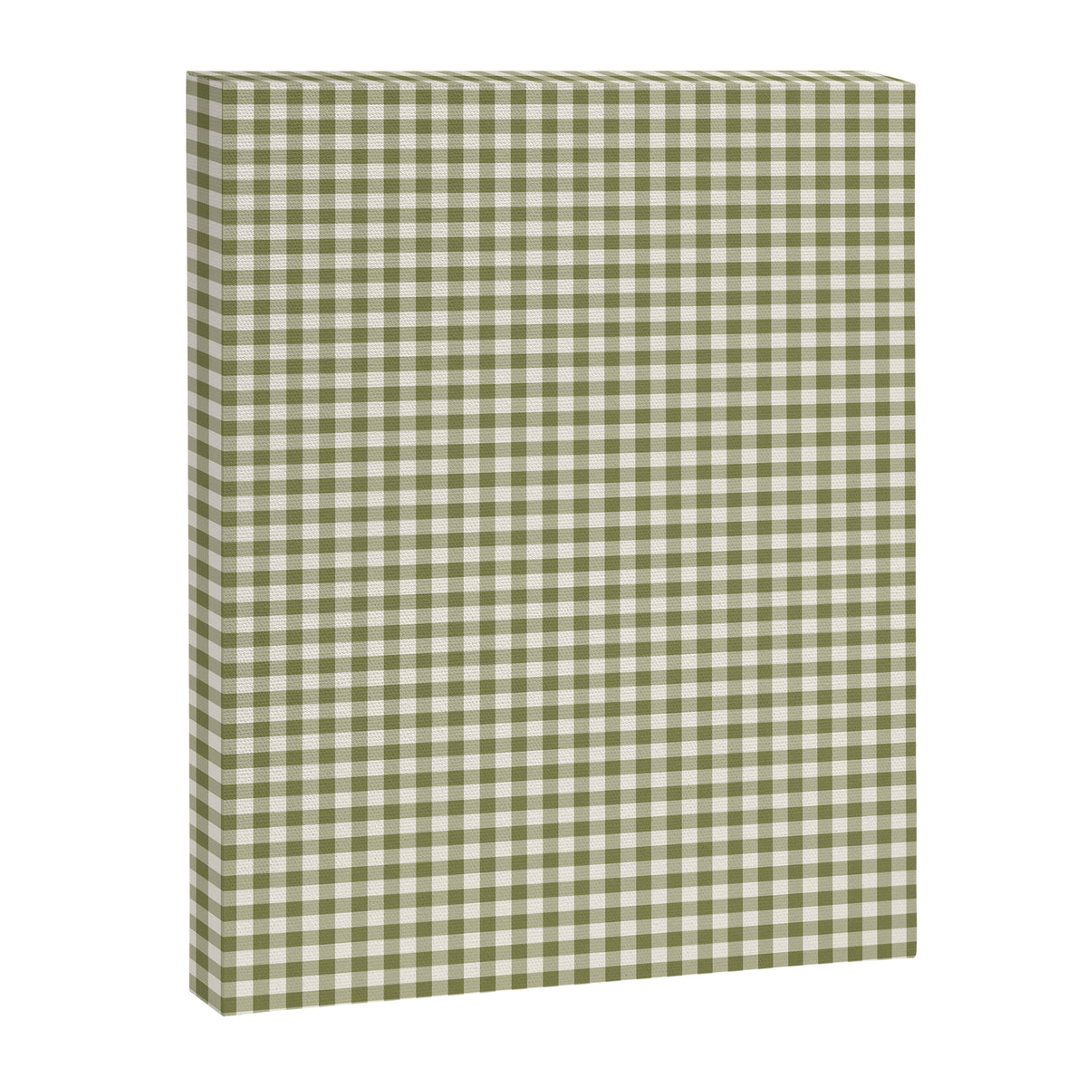 Farmhouse Style Gingham Check Canvas Print Gallery Image 8
