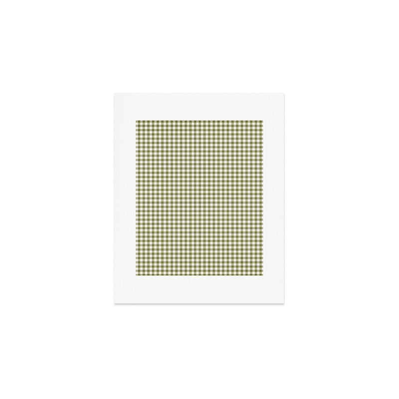 Farmhouse Style Gingham Check Art Print Gallery Image 1